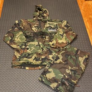 Camouflage Windbreaker Jacket and Pants Set